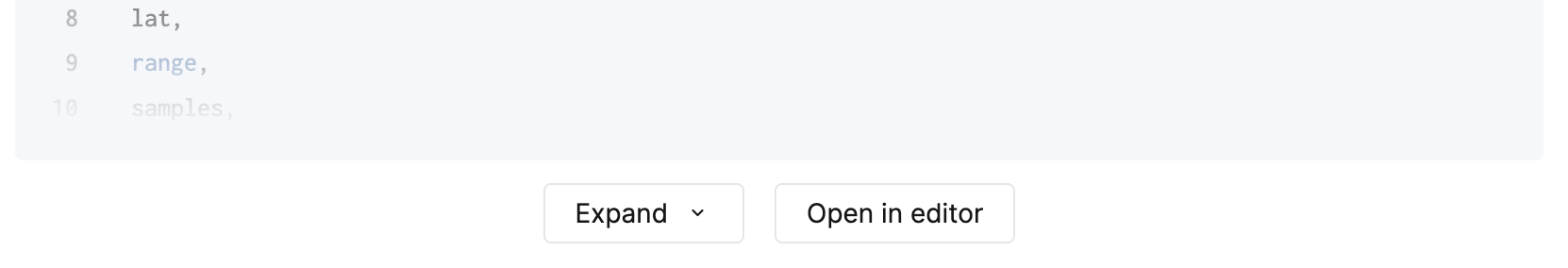 Открыти�е сгенерированного запроса в редакторе